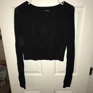 Sweater crop top